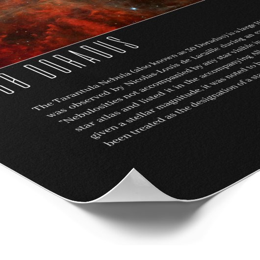 30 Doradus (Tarantula Nebula, NGC 2070) ポスター (角)