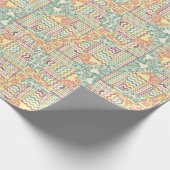 30 in x 60 ftギフト包装紙ジグザグ抽象芸術 ラッピングペーパー (角)