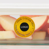 30 Luxury Businessロゴ、金ゴールド防水シール ラベル (貼付)