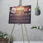 30+ Tables Wedding Seating Chart Mason Jar Lights ポスター