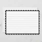30 "Thank you!" Black/White Number Pattern サンキューカード (裏面)