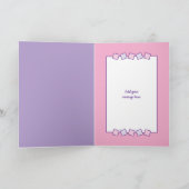 30 today Any Age 2 photo pink purple birthday カード (内部)
