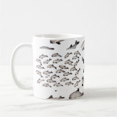 30 vaquitaのネズミイルカのイルカ コーヒーマグカップ (左)