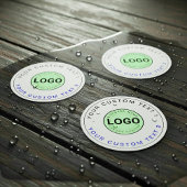 30 Waterproof Stickers (Business Logo, Brand Text) ラベル