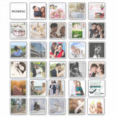 30 xの結婚PHOTO Collageスクラップブック作りジャーナル シール (正面)