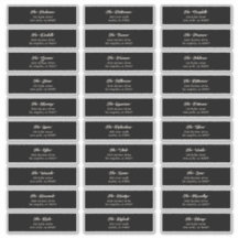 30 x個人ブラッククリームゲストエンベロープアドレス