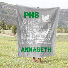 30"x40"スクールバンドスタジアム フリースブランケット