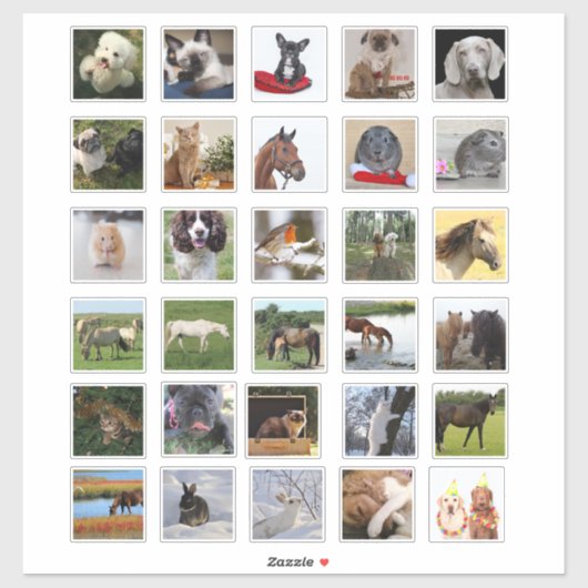 30 x カスタムPHOTO Collageスクラップブック作りジャーナル シール (シート)