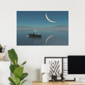 30" x 24"の紙ポスター("平和的な"画像付き) ポスター (ホームオフィス)