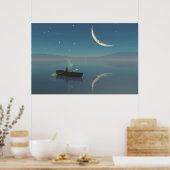 30" x 24"の紙ポスター("平和的な"画像付き) ポスター (キッチン)
