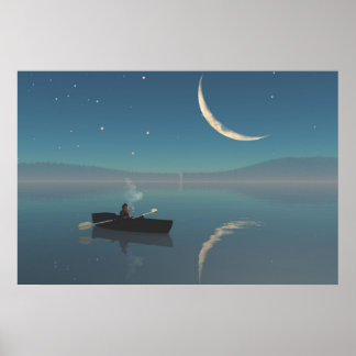 30" x 24"の紙ポスター("平和的な"画像付き) ポスター