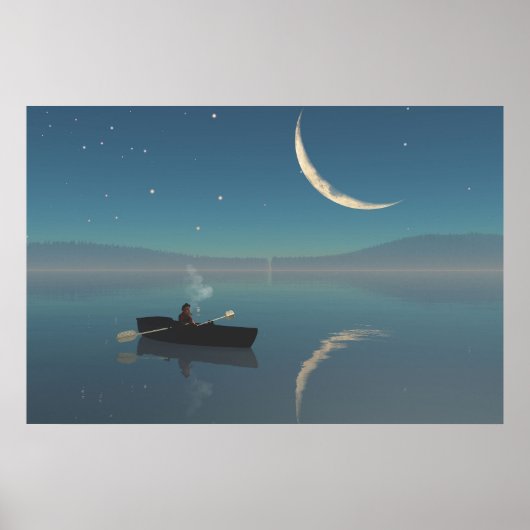 30" x 24"の紙ポスター("平和的な"画像付き) ポスター (正面)