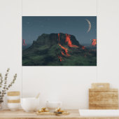 30" x 24" paper Poster w' "Desert Monuments" image ポスター (キッチン)
