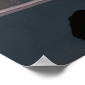 30" x 24" paper Poster w' "Portal in Time" image ポスター (角)