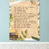 30 x 40キャンバス印刷 – 主の祈り キャンバスプリント (インサイチュ (ウッドフロア))