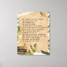 30 x 40キャンバス印刷 – 主の祈り