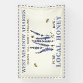 30 x 48インチファーマーズマーケットハニーテーブルバナーミツバチ 横断幕 (縦)