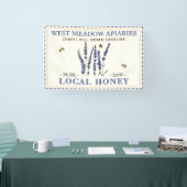 30 x 48インチファーマーズマーケットハニーテーブルバナーミツバチ 横断幕 (トレードショー)