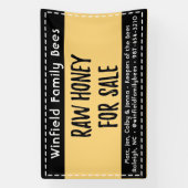 30 x 48インチファーマーズマーケットハニーテーブルバナーミツバチ 横断幕 (縦)