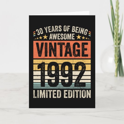 30 Years Of Being Awesome Vintage 1992 カード (正面)