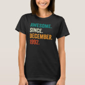30 Years Old  Awesome Since December 1992 30th Bir Tシャツ (正面)