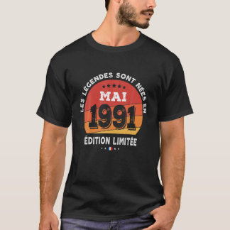 30 Years Old Woman Men Legends Were Born In May 19 Tシャツ