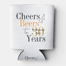 30 Years Retirement Cheers Beers Party Favor 缶クーラー