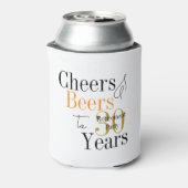 30 Years Retirement Cheers Beers Party Favor 缶クーラー (缶裏面)
