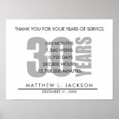 30 Years Retirement or Employee Appreciation Gift ポスター (正面)