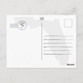 30aルートフロリダレトロサンセット土産60s ポストカード (裏面)