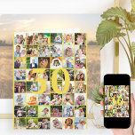 30thまたは任意の年齢の写真コラージビッグ誕生日カード カード<br><div class="desc">写真テンプレートの大きなバースデーカスタマイズタカードは、任意の年齢と最大40枚の写真を追加違うできる。サンプルは編集できる30th誕生日のためであり、また、メッセージを内部でパーソナライズし、その年を背面に記録することができる。この写真テンプレートは、上から下に向かって右に離れ動いている写真を追加する準備ができている。フォトコラージュは実際には48枚の写真をグリッドに表示するが、中央の8枚は部分的に番号で隠され、他の写真から自動的に塗りつぶされる。背景の色は黄色だが、色を変え感じたいと思うとももしクリック「更にカスタマイズ自由に」表示される。誰でも簡単にこの大きな誕生日カードの中のメッセージを適応できる…あなたの母、パパ、息子、娘、兄、妹、友人、同僚…</div>