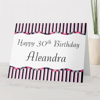 30thまたは任意の年齢の誕生日 – 大 カード