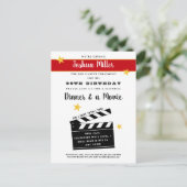 30thまたは任意の誕生日サプライズパーティの招待状 ポストカード (スタンド正面)