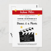 30thまたは任意の誕生日サプライズパーティの招待状 ポストカード (正面/裏面)