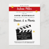 30thまたは任意の誕生日サプライズパーティの招待状 ポストカード (正面)