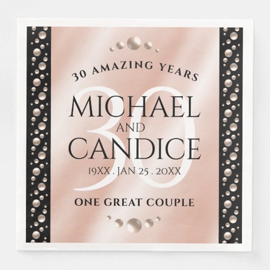 30thエレガントパールの結婚記念日お祝い (正面)