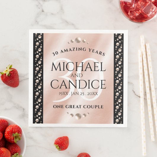 30thエレガントパールの結婚記念日お祝い (インサイチュ)