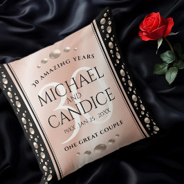 30thエレガントパールの結婚記念日お祝い クッション