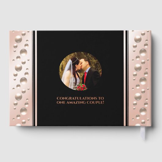 30thエレガントパールの結婚記念日お祝い ゲストブック (裏面)