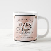 30thエレガントパールの結婚記念日お祝い ジャンボコーヒーマグカップ (右)