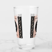 30thエレガントパールの結婚記念日お祝い タンブラーグラス (左)