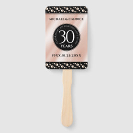 30thエレガントパールの結婚記念日お祝い ハンドファン