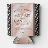 30thエレガントパールの結婚記念日お祝い 缶クーラー (正面)