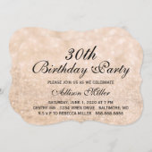 30thシャンパンファブグラムバースデーパーティ招待状 招待状 (正面/裏面)