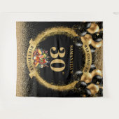 30thスタイリッシュバースデーカクテルウイスキーのバナー タペストリー (正面(横))