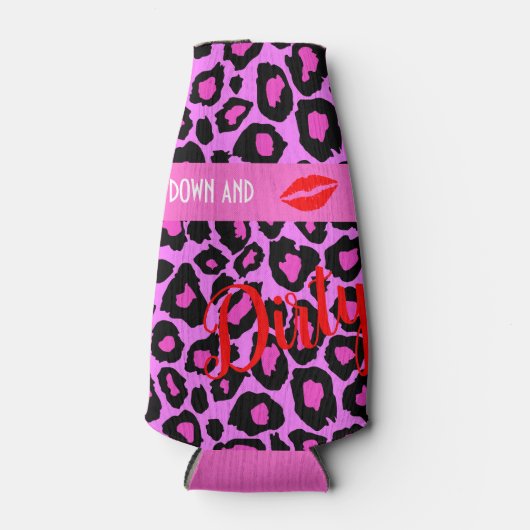 30thダーティ30第30回誕生日ピンクの女の子パーティー ボトルクーラー (正面)