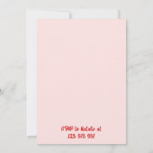 30thハンドケ書ーク描のレトロ予測できな誕生日 招待状 (裏面)