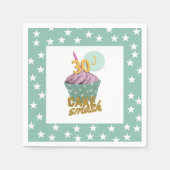 30thバースデーカップケーキスマッシュパーティー紙ナプキンス スタンダードカクテルナプキン (正面)