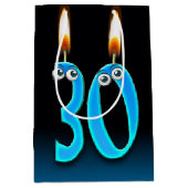 30thバースデーキャンドル中抱き枕 ミディアムペーパーバッグ (正面)