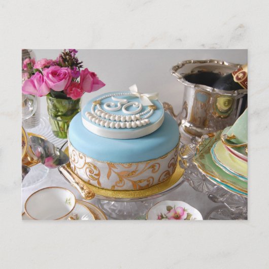 30thバースデーケーキポストカード。 ポストカード (正面)